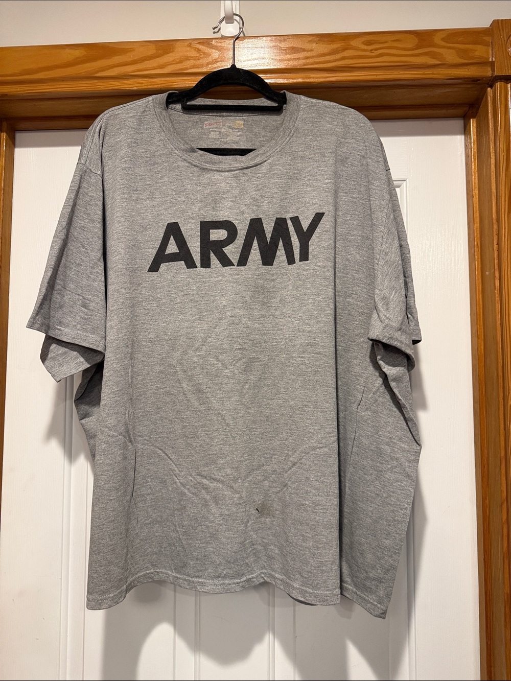 Soffe Gray ARMY Crew Neck Short Sleeve Tee